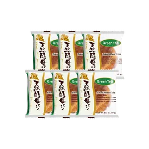 D-PLUS Green Tea Natural Yeast Bread - 6 Pieces, 2.82oz