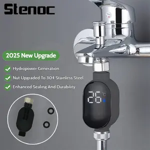 Smart Bathtub Thermometer, Digital Display Faucet Temperature Gauge, Measures 0-99°c, Ideal for Home Bathroom Kitchen