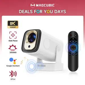 [US warehouse] Magcubic Auto Focus HY310 Projector 330ANSI Google Assistant 8K Decode Native 1080P BT5.4 WIFI6 Android 14 Built-in Speaker Allwinner H726 60Hz Reflash Home Cinema Mini Portable Projector Wireless Local #SummerWins #DealsForYouDays