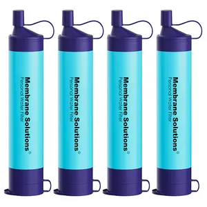 Membrane Solutions/WAKIWAKI Water Filter Straw Portable Survival Filtering System for Drinking, Hiking, Camping, and Emergency Preparedness