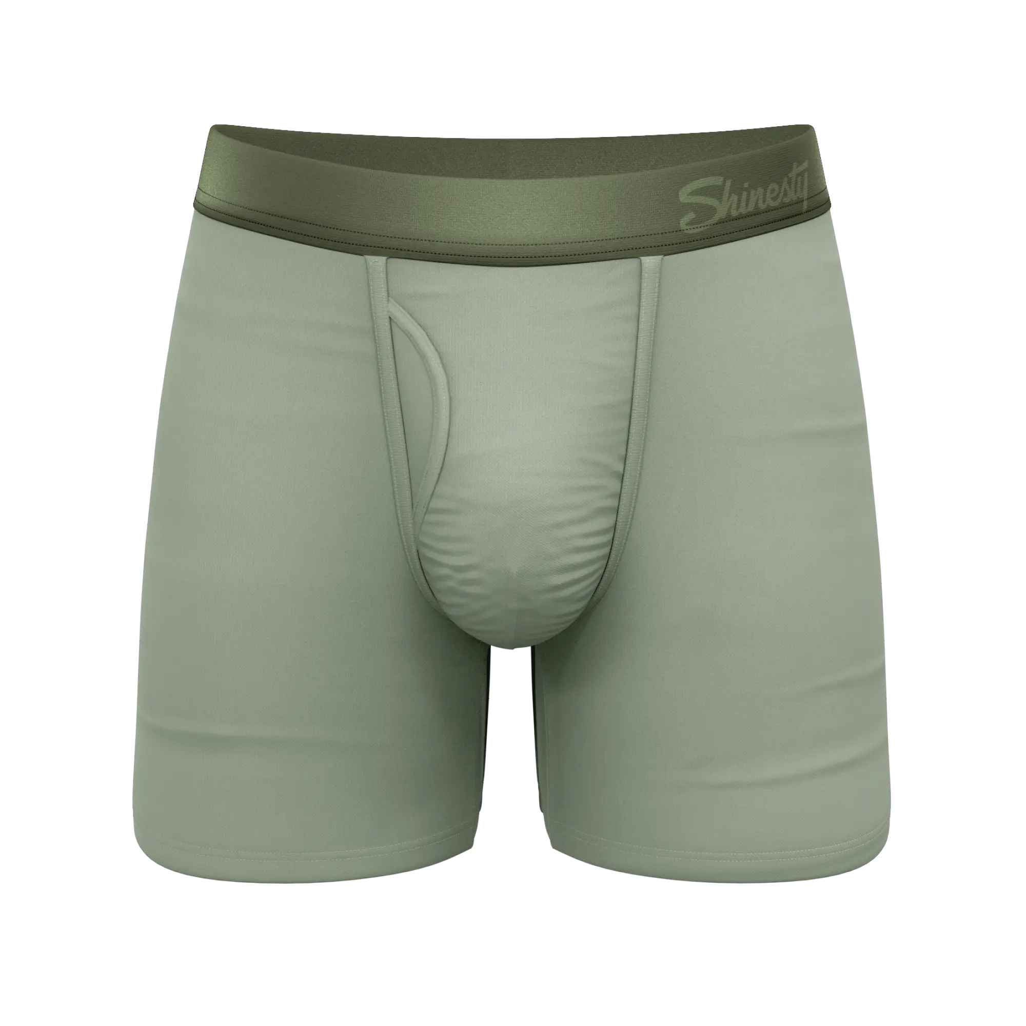 The Manzanilla | Shinesty Olive Green Ball Hammock® Pouch Underwear With Fly