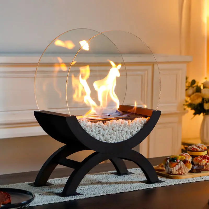 Indoor Fireplace With Real Flame