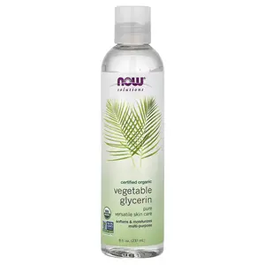 NOW Foods Solutions, Organic Vegetable Glycerine, 8 fl oz (237 ml)