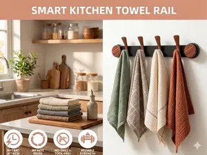 Wall Mounted Coat Rack for Entryway with Vacuum Adhesion Technology Metal and Wood Construction No Drill Installation Durable and Stylish Design