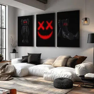 KAWS Wall Art Set of 3 Trendy Urban Room Decor prints poster #48