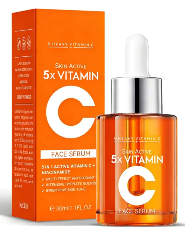 Vitamin C Face Serum with Hyaluronic Acid Niacinamide and Aloe Vera For All Skin Types Anti-Aging & Hydrating Serum Helps Reduce Wrinkles Plump Skin Even Tone
