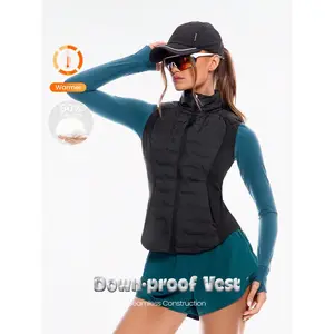 GLOWMODE Chill Flex Soft Warm Chill Seamless Stretchy Reflective Down-Proof Slim-Fit Puffer Vest Autumn Winter Outdoor Daily Casual