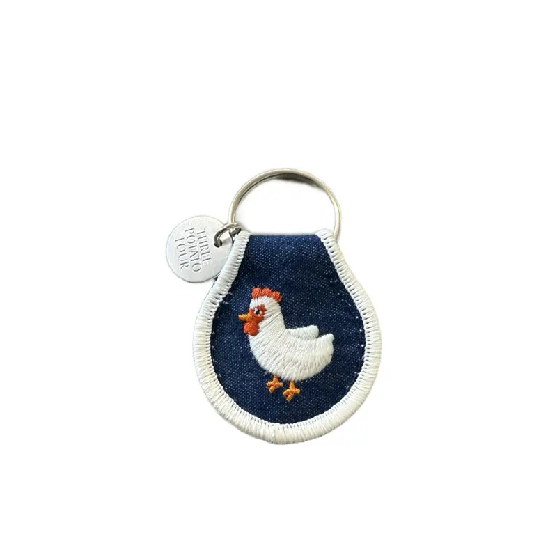 patch keychain Embroidered Durable Lightweight Accessory for Keys Bags Backpacks