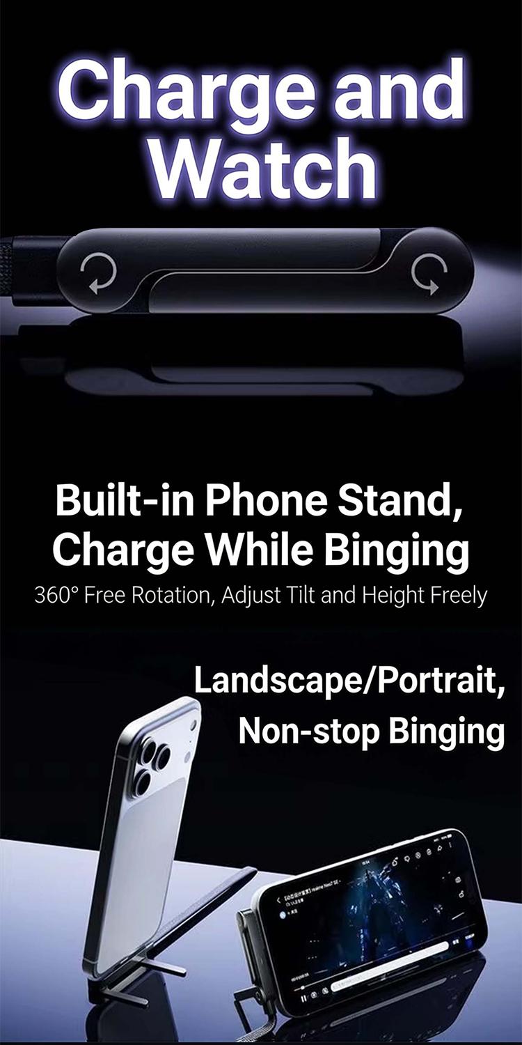 Invisible Holder Charger Cable 240W Super Fast Charging 2-in-1 Cord & Phone Stand for iPhone 16 Pro Max/16/15 Pro Max/15, Type-C Charging Cable for Gaming Office Car Travel, Black Invisible Holder Charger Cable 240W Super Fast Charging 2-in-1 Cord & Phone Stand for iPhone 16 Pro Max/16/15 Pro Max/15, Type-C Charging Cable for Gaming Office Car Travel, Black