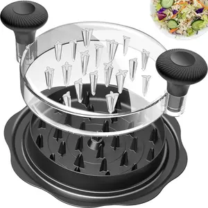 10" Pro Chicken Shredder Tool Twist Large for Kitchen BPA-Free Food-Safe Meat Shredder with Strong Anti-Slip Bottom & Ergonomic Handle Black