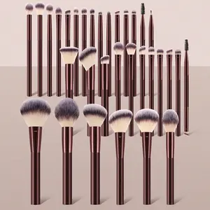 32PCS Makeup Brush Sets Premium Synthetic Hair Eyeshadow Blending Brush Sets Cosmetics Tools
