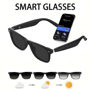 Men Women Ai Smart Glasses, Wireless Audio Glasses, Multifunctional Smart Glasses, Wireless Calling Bluetooth-compatible Eyewear, Music Playback, Hands-Free Call, UV & Blue Light Protection, Wearable Devices, Electronic Gadgets