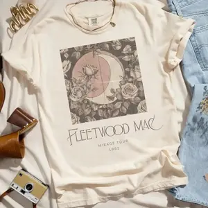 Vintage Fleetwo.od M.ac Band Shirt, Retro Music Rock Band Shirt, Retro Fleetwood Mac Mirage T-shirt, Rock Band Music Gift for Men & Women W0B