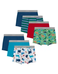 Hanes Toddler Boys' Underwear Boxer Brief Potty Trainers, 7-Pack, Cotton Stretch Assorted