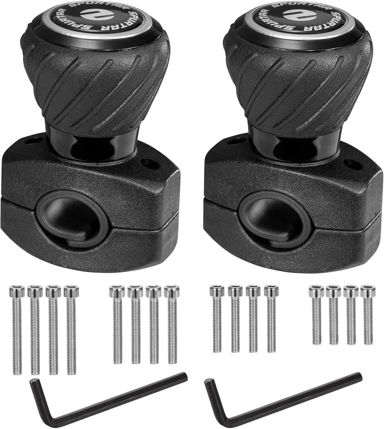 Steering Wheel Knob Spinner, 2Pack Universal   Knob Power Handle Spinner Fit for , , Forklift, Mower, Tractor, Boat, Golf Cart  Black