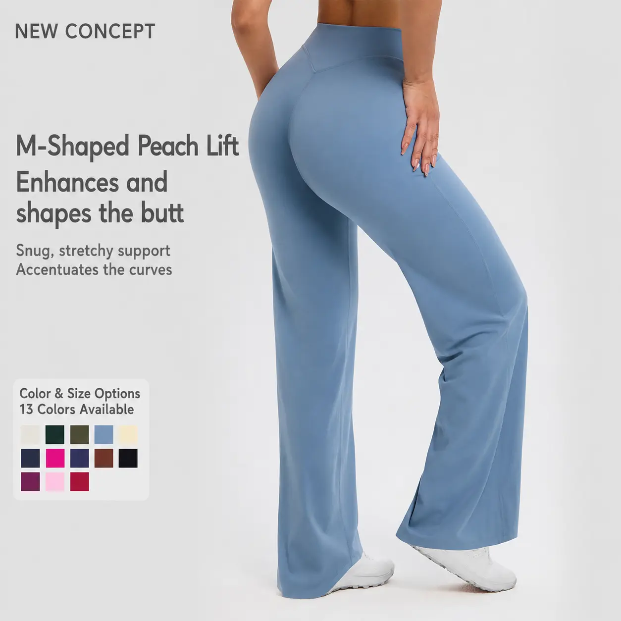 NBGRLVS Women's High-Waisted Yoga Leggings - Nylon Blend, Straight-Leg, No Front Seam, Buttery Soft, Breathable Athleisure Wear for Gym Fitness Summer Finds Soho Chic,back to school,back to school haul