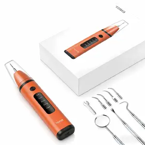 TGHYR Rechargeable Electric Teeth Cleaning Tool with Replacement Heads & Manual Auxiliary Cleaning Tools, Oral Irrigator for Home Use, Tartar Remover for Teeth,Remover Teeth Cleaning Kit