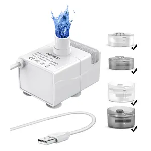 NPET Dog Water Fountain Replacement Water Pump With Sponge For DF10/DF30 Dog Drinking Fountain Bowl