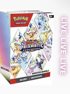 Pokémon TCG: Scarlet & Violet—Prismatic Evolutions Booster Bundle LIVE RIP