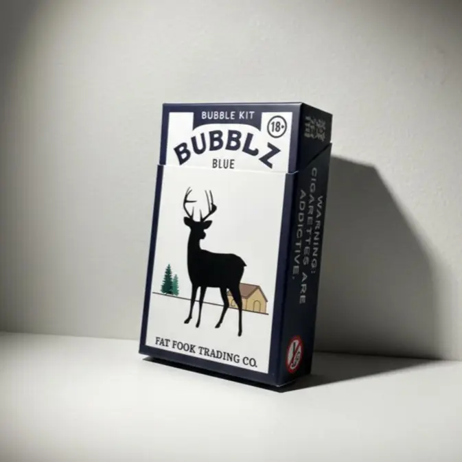 Bubbles Cigarette 2.0 - Endless Bubbles Guaranteed | Fun Adult Bubble Kit with 2 Pipes, Flip-Cap Bubble Liquid & Cigarette-Style Case