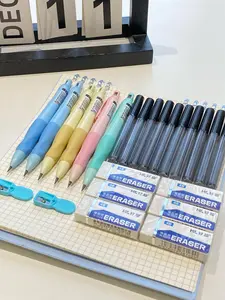 3-Pack/6-Pack Mechanical Pencil Set (Includes Pencil Leads, Eraser, Sharpener), 2.0mm Children's Posture-Correcting Pencil, Anti-Break Lead Design, Automatic Writing Pencil & Writing Practice Pen, Mechanical Pencil, Stationery Writing Set