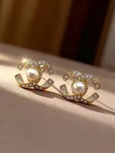 Elegant Pearl Earrings Set, C-Shaped Multifunctional Design, Perfect for Women Daily Wear & Outdoors, Fashionable Luxury Jewelry