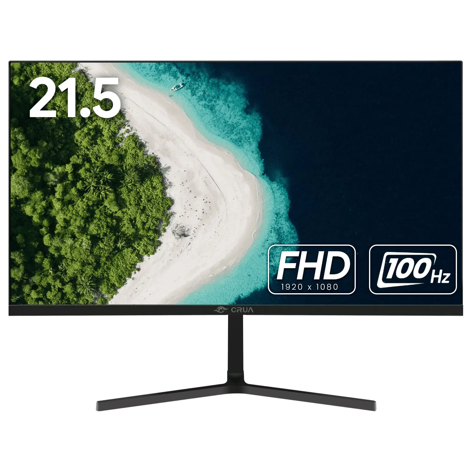 22 Inch 100Hz FHD 1080P Computer Monitor, VA Panel, 3-Side Frameless, 95%sRGB, Eye-Care Low Blue Light, VESA Mountable, HDMI & VGA Ports Black,back to school,back to school haul