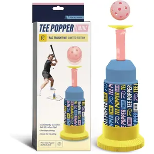 Hitting Tee for Perfect Swings, Batting Machine for Practicing Hitting Without a Pitcher Blue