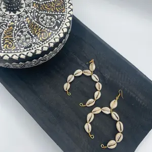 Nayell Vee Cowrie Shell Dangle Earrings