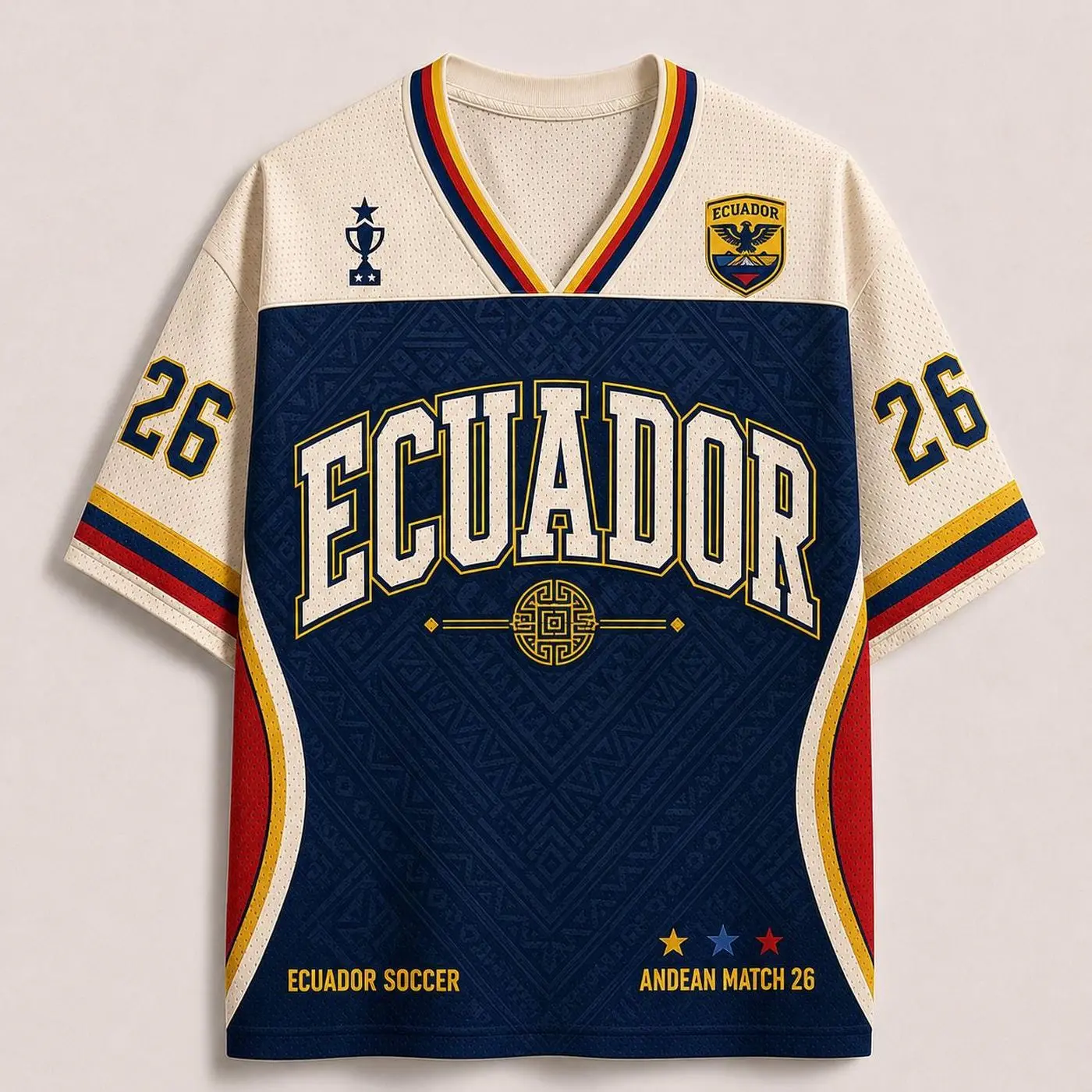 Ecuador Soccer Jersey, Ecuador Football Fan Shirt, Andean Match 26 Game Day Tee, Ecuador Jersey Top, Soccer Fan Gift