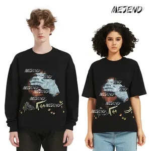 Mens Graphic Tees, 100% Cotton, Mens Hoodie, Rhinestone shirt, Comfort Shortsleeve Casual, Streetwear tee, MeJend Sweatshirt for Men & Women