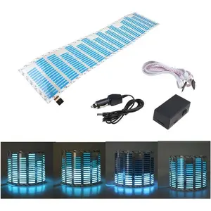 45 x 11cm Sound Music Activate Sensor Car Auto Sticker LED Light Equalizer Glow Blue
