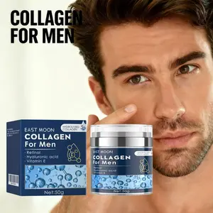 Collagen Men's Anti-Aging Wrinkle Cream, Men's FaceMoisturizer Cream 50g, Skin Firming and TighteningLotion, Firming Hyaluronic Acid Moisturizer