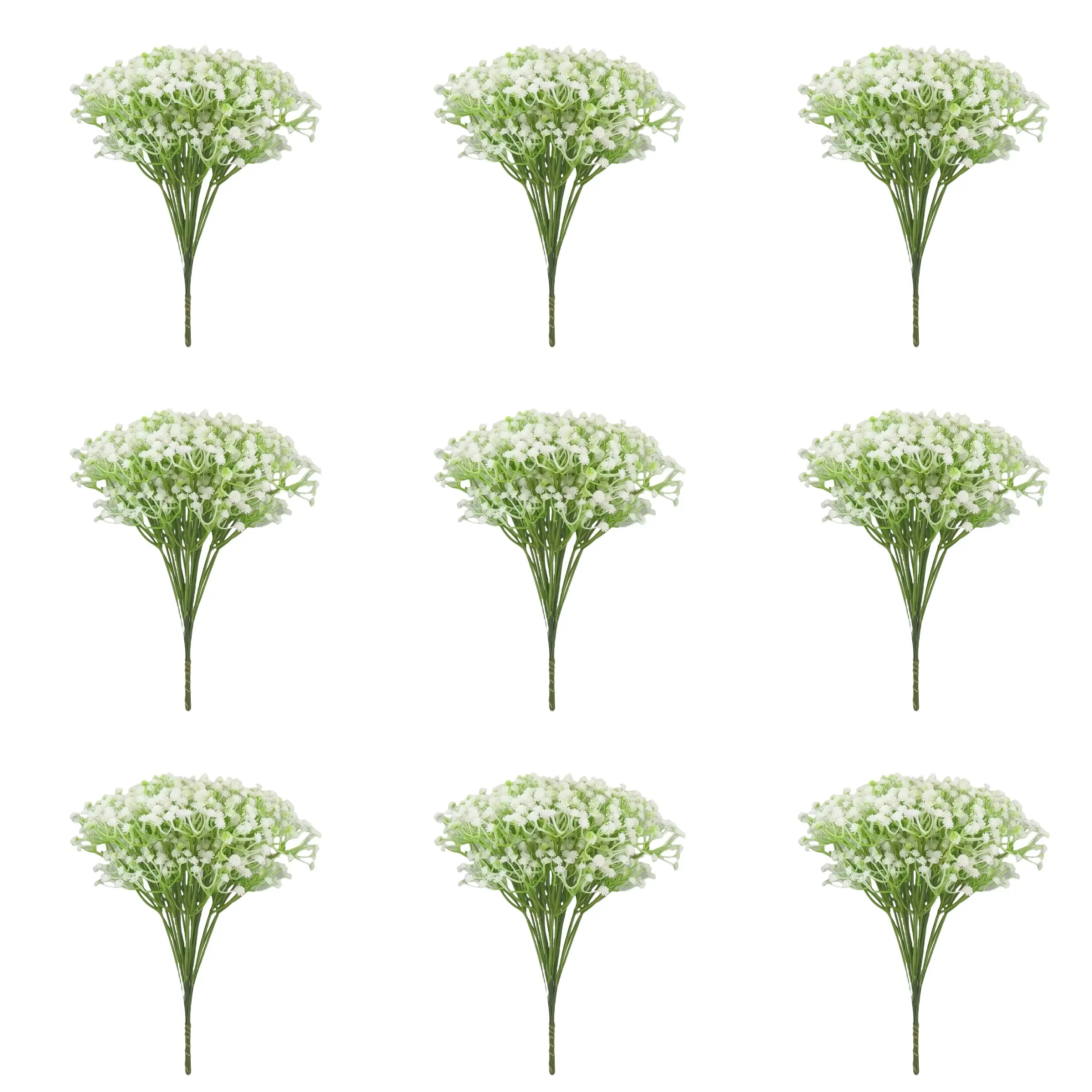 Realistic Baby Breath Wedding Decoration Handheld Bouquet, Single Stem Plastic Fake Flower Arrangement, Perfect for Weddings & Events