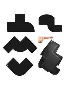Hair Cutting Ruler Set, Includes 4 Shapes, Multi-Contour Design, Ideal for Wigs and Real Hair Trimming, Precision Tool, DIY Hair Styler, Hair Tools