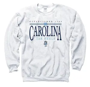 Adult Vintage North Carolina Sweatshirt UNC Tar Heels Rameses Vintage Crewneck Unisex Cotton Daily Wear & Game Day Gift for Fans Apparel for Game Day & Everyday Wear 5