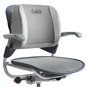 ComfiLife | Memory Foam Lumbar Support Pillow with Adjustable Straps - Breathable 3D Ventilative Mesh Back Seat Cushion for Office Chairs & Car Seats
