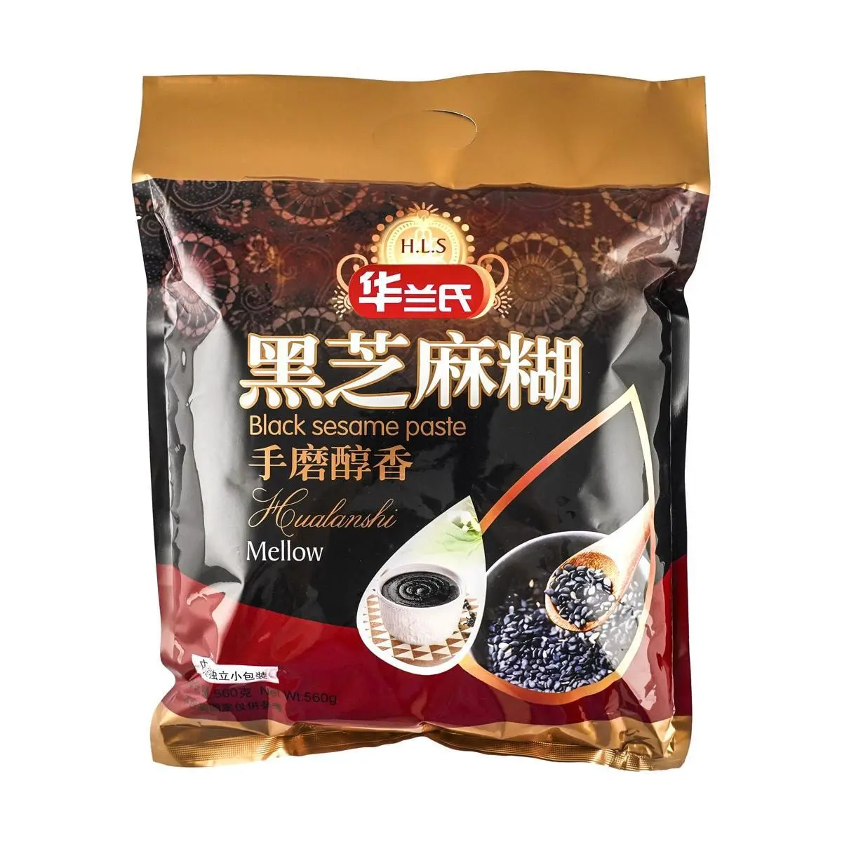 Hualanshi Black Sesame Paste 560g - Traditional Chinese Healthy Breakfast Drink, Nutritious & Delicious