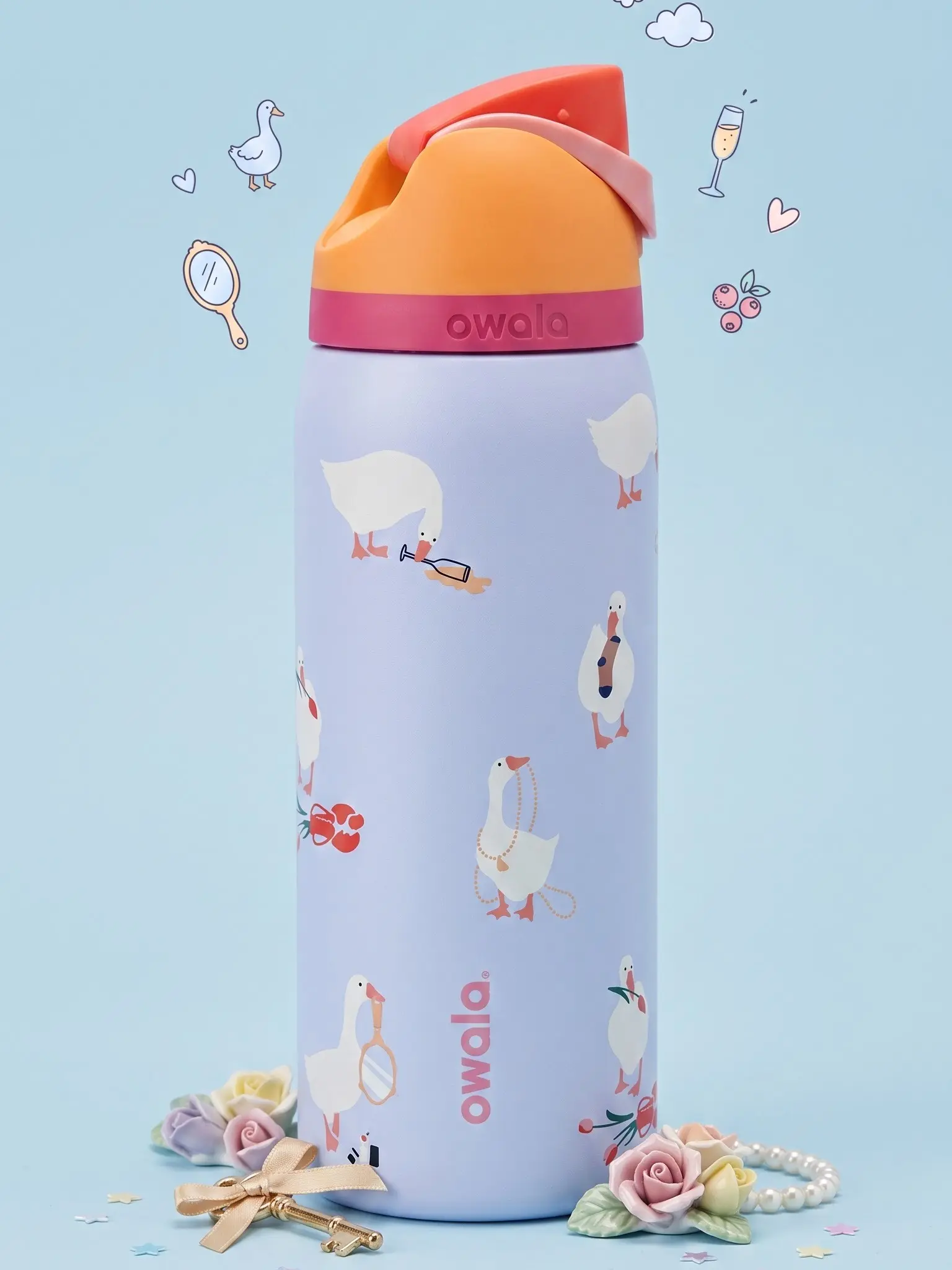 [New 2026] Goose Theme Stainless Steel Water Bottle 32oz Travel Tumbler