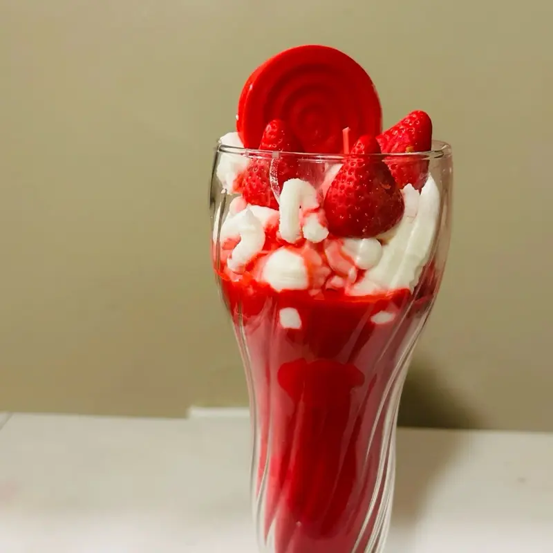 Strawberry Dream Milkshake Candle