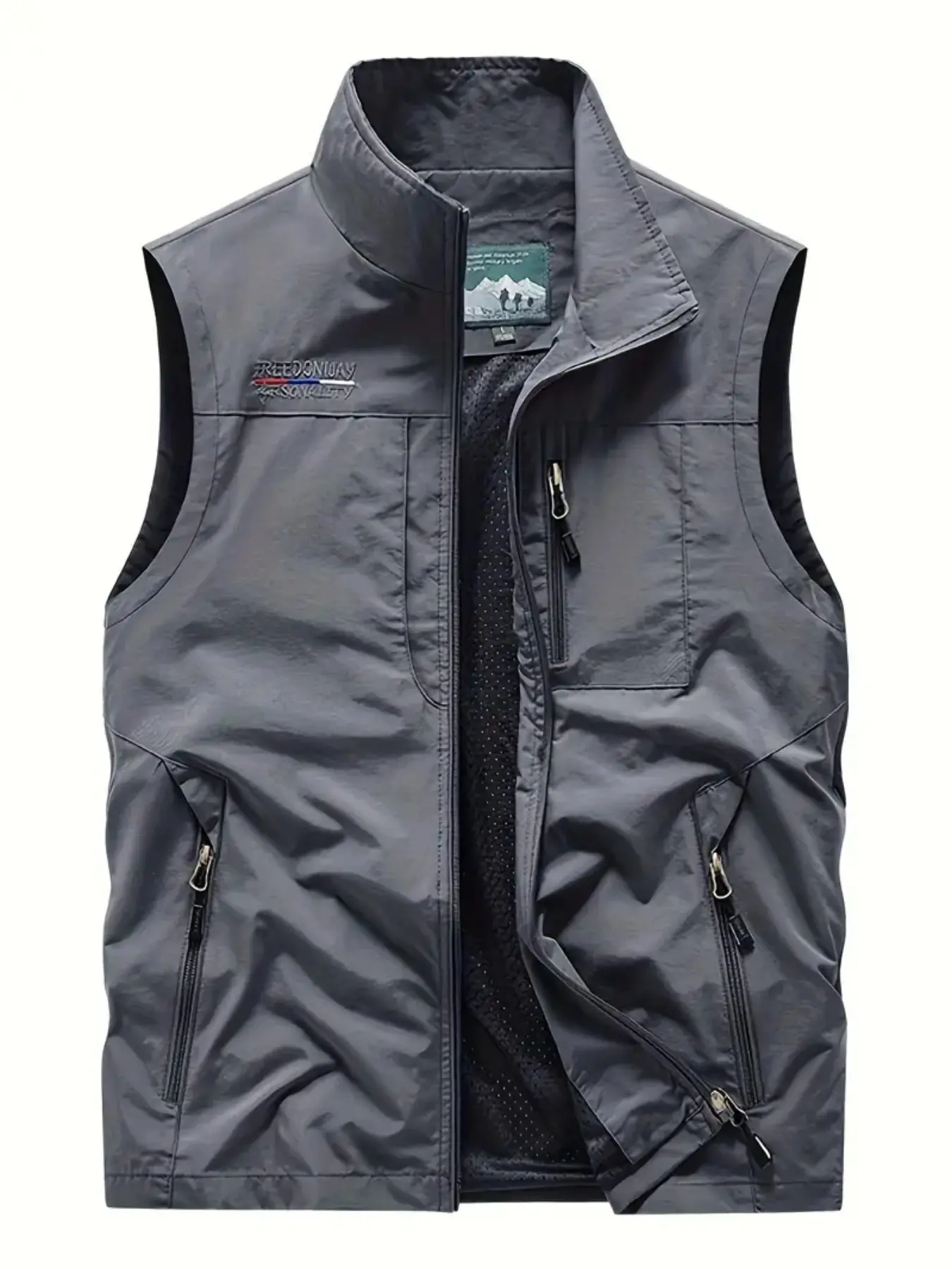 Men's Fishing Vest Slim Fit for All Seasons, Outdoor Hiking Camping Tactical Vest with Pockets, Multi-Functional Summer Workwear Activewear Photography Vest Gilet Menswear