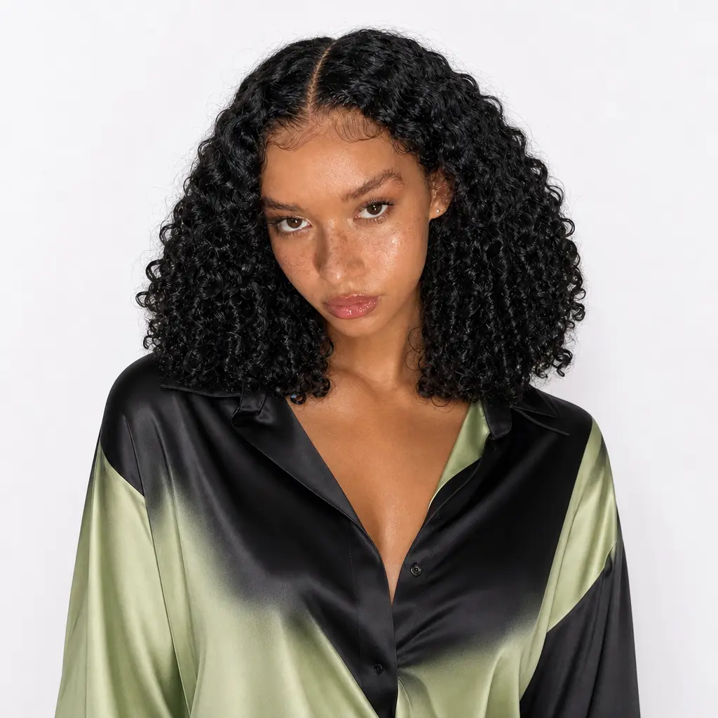 Sherawe 5x5 Kinky Curly HD Lace Front Wig Human Hair 300% Density  HD Lace Frontal Wigs for Women Pre Plcuked Baby Hair