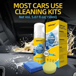 QIFOR All-Purpose Car Interior Cleaner - Multi-Enzyme Foam Spray for Deep Cleaning Seats, Carpets & Dashboard,Foam Cleaner Car,Multi-Purpose Foam Cleaner,Multi-Purpose Foam Cleaner - Fast Grease & Grime Remover - 2026 Viral Car Detailing Kit
