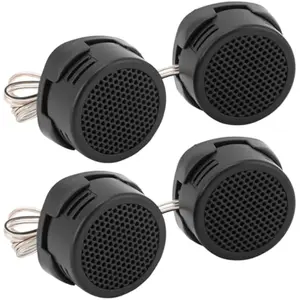 2 Pairs High-Power Neodymium Silk Dome Tweeters, Ultra-High Frequency Sound, Compact Car Audio Upgrade for Clear & Crisp Treble