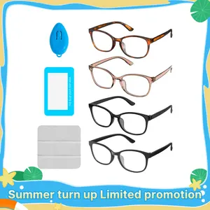 NEOISM Anti-blue Light Glasses for Women and Man, 4 Pack Square Blue Light Glasses for Work Student Daily, Computer Glass , Gift Men's Rectangle frames#fathersdaygift,dealsforyoudays