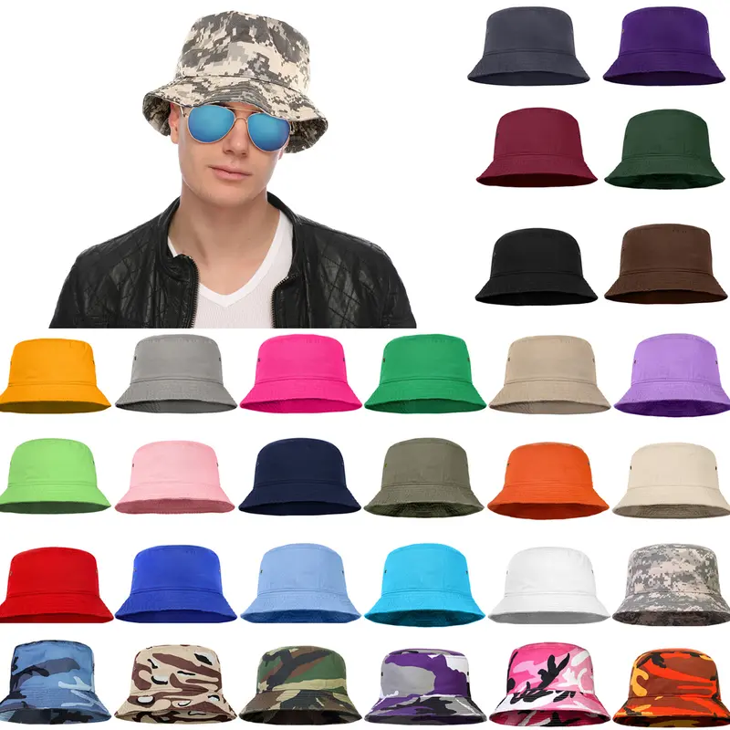 Falari Unisex Cotton Bucket Hat 100% Cotton Packable for Travel