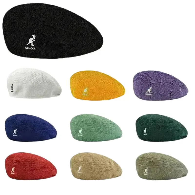 Breathable Woven Beret Hat - Summer Casual Flat Cap for Men and Women, USA-Sold Fashion Accessory