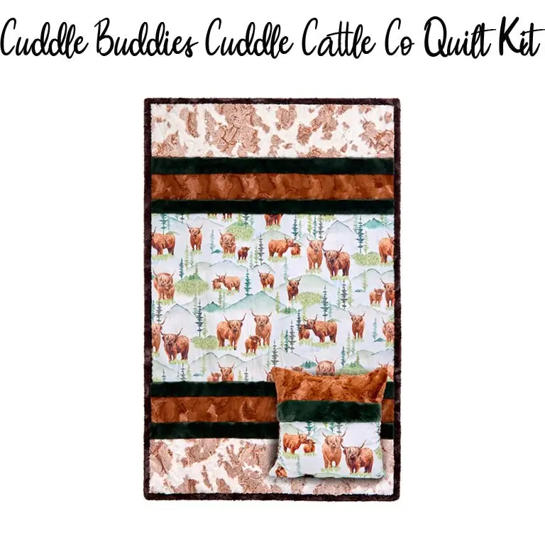 Cattle Cuddle Co Quilt Kit with Cuddle by Shannon