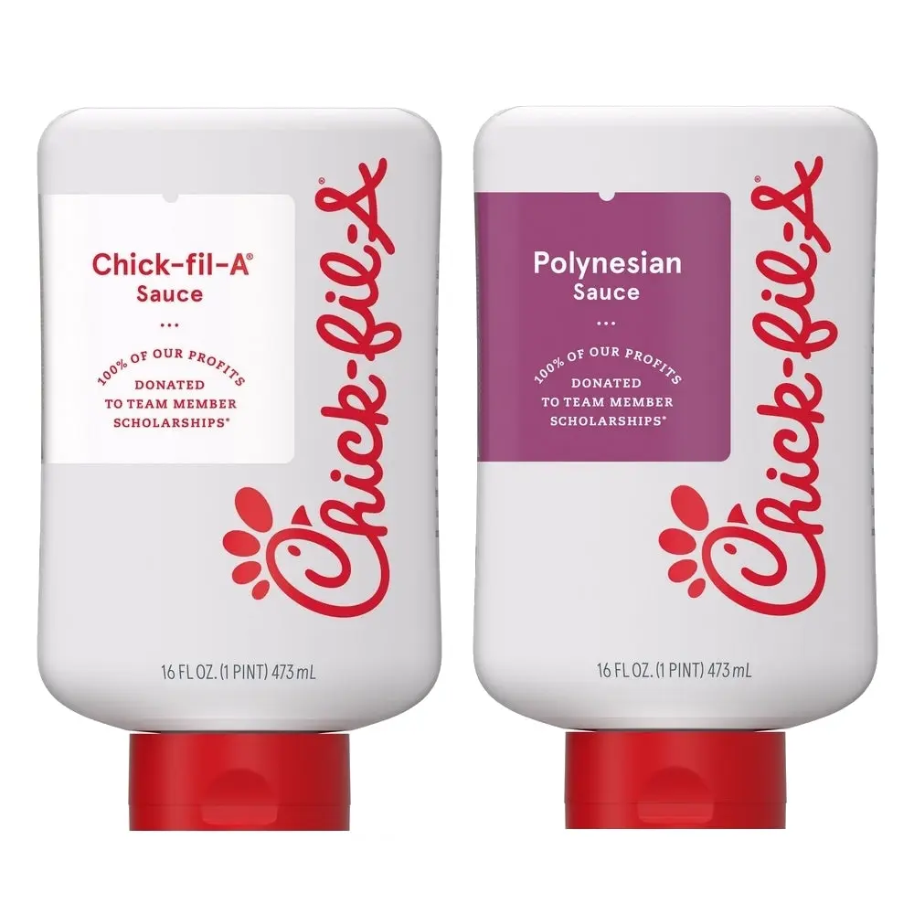 Chick-fil-A Sauce Original & Polynesian – 16 oz Dipping Sauces, Sweet & Tangy Classic Flavors