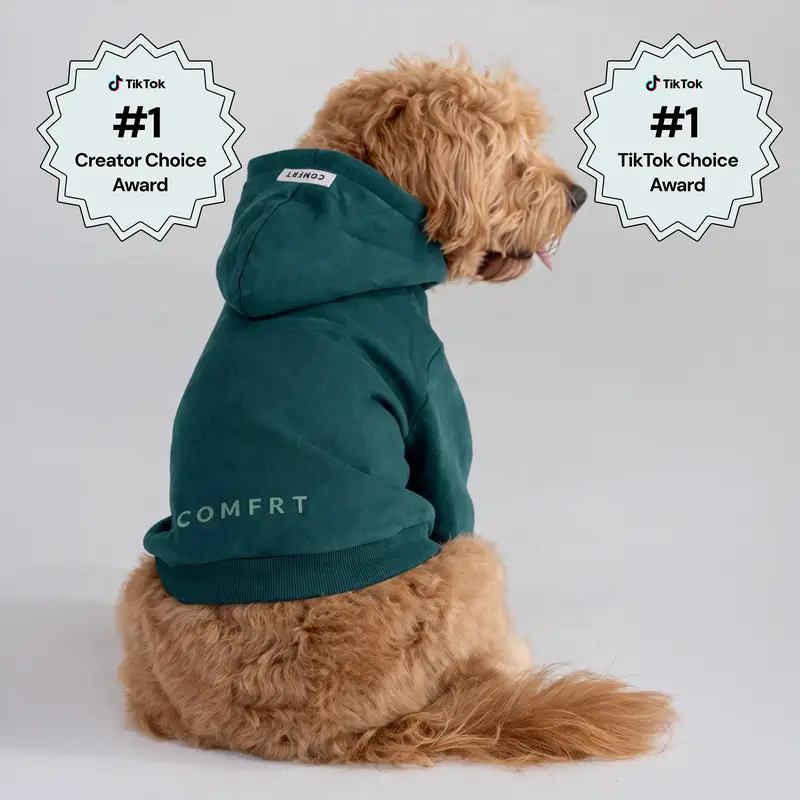 Comfrt | Tranquil Paw Hoodie | Soft Hooded Pet Clothing Outfits